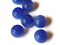 13 12mm Round Blue Vintage Moonglow Lucite Beads Loose Ball Beads Bubblegum Beads